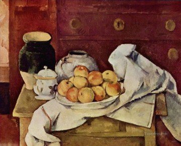 Naturaleza muerta con cómoda 1887 Paul Cezanne Pinturas al óleo